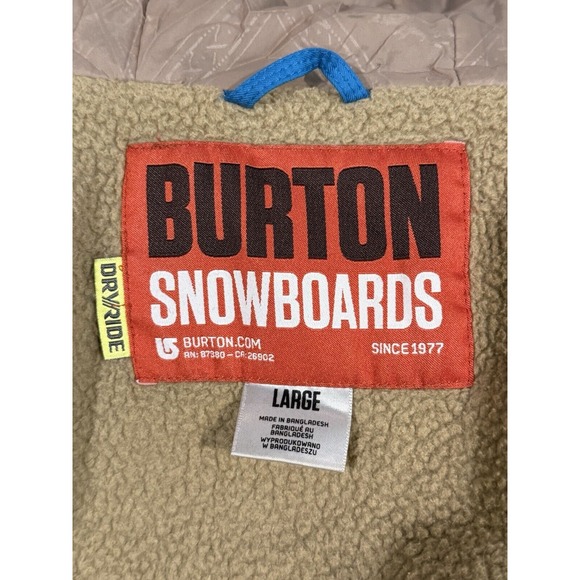 Vintage Burton DryRide‎ Snowboarding Jacket Blue/ Teal Men Size Large Y2K Ski - Picture 3 of 3